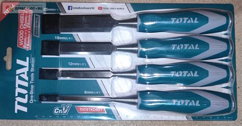 Набор стамесок по дереву 4шт. 6/12/19/25мм TOTAL купить в Ростове-на ...