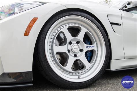 BMW M4 F82 F83 White Work Meister L1 3P Wheel Front