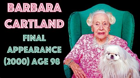 Barbara Cartland Final Appearance 2000 Age 98 Youtube