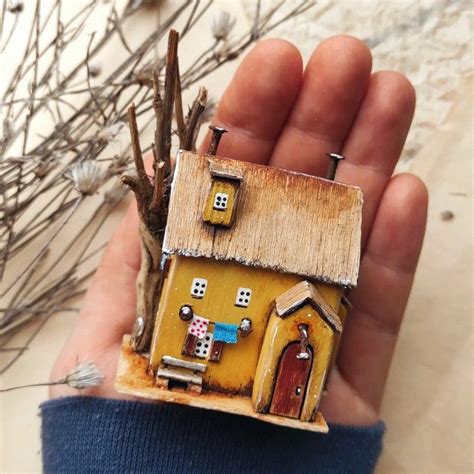 Мини домики | Scrap wood crafts, Driftwood art diy, Driftwood crafts