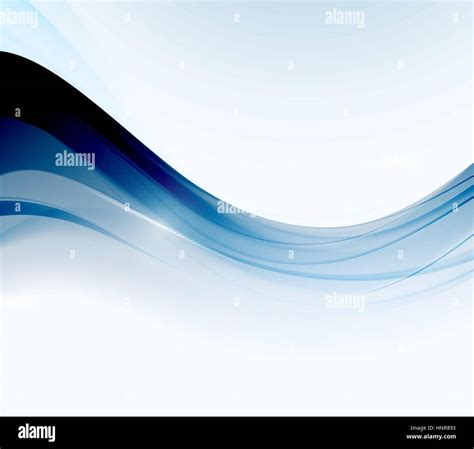 Abstract Vector Background With Blue Smooth Color Wave Blue Wavy Lines Stock Vector Image And Art