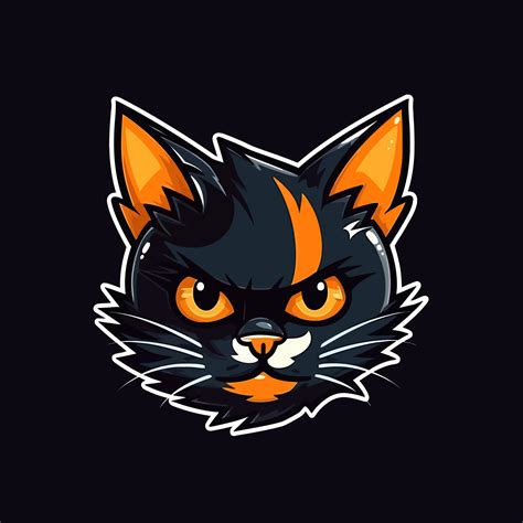 A Logo Of A Cats Head Designed In Esports Illustration Style 22964536