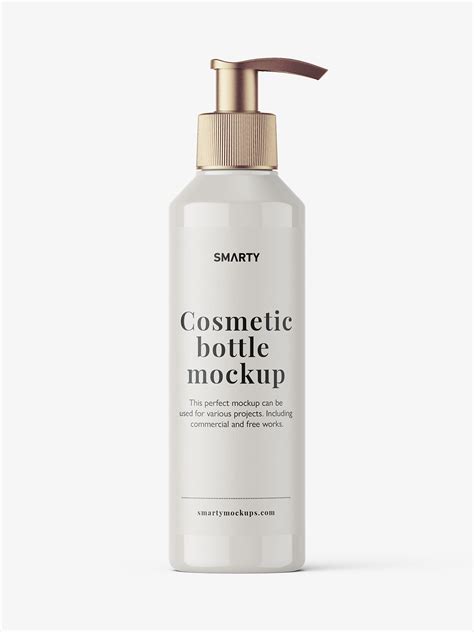 Glossy Pump Bottle Mockup Smarty Mockups