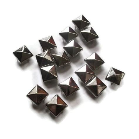 10mm SIlver Clothes Studs 50 Pieces Pyramid Studs Diy Pyramid Studs