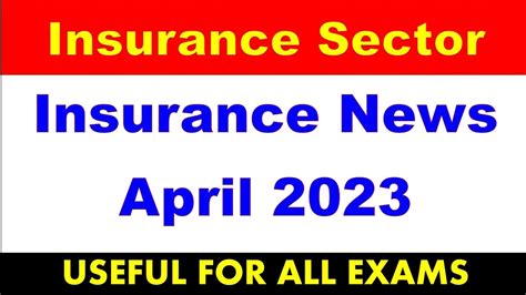 Insurance News April Month Banking And Financial Awareness For RRB