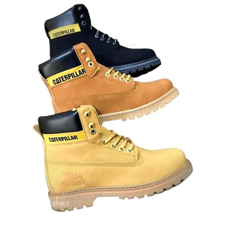 Jual Sepatu Safety Pria Boots Ujung Besi Caterpillar Boot Septi Kerja