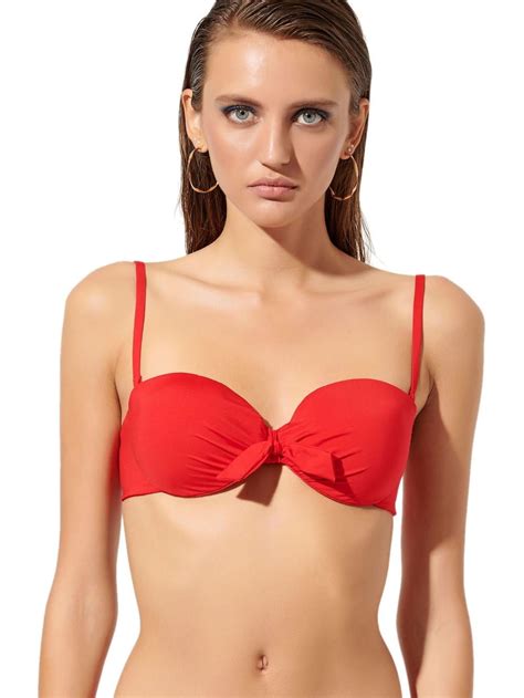 Γυναικείο Μαγιό Bikini Top BLU4U Solids Strapless Με Φιόγκο Tres Chic Κατάστημα Εσωρούχων