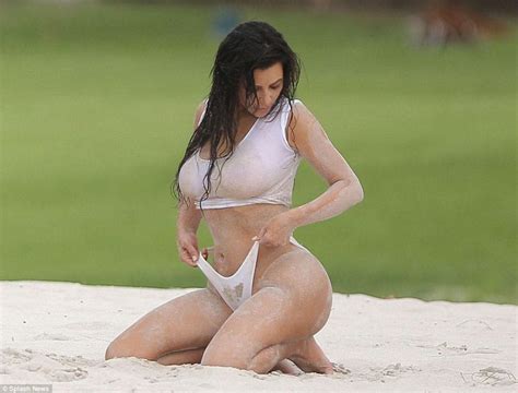 Kim Kardashian In A Bikini On Beach In Mexico 30 GotCeleb