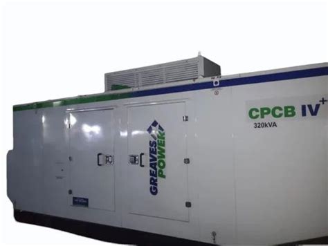 Greaves 320 Kva Cpcb Iv Diesel Generator Water Cooled At Rs 3006758