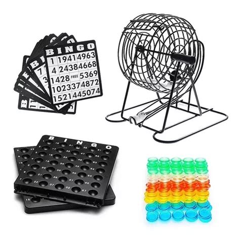 Jogo Bingo 18 Cartelas C/ Roleta E Fichas 75 Bolas Numeradas | Frete grátis