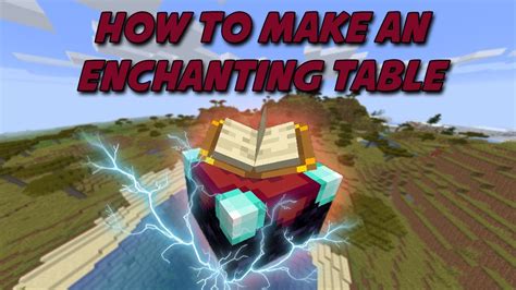 Minecraft How To Make An Enchanting Table And Level Enchant Youtube