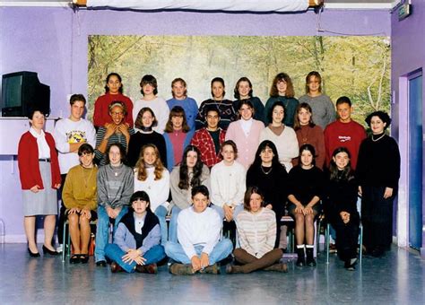 Photo de classe Seconde CAS 1ère année BEP Secrétariat de 1995 Lycée