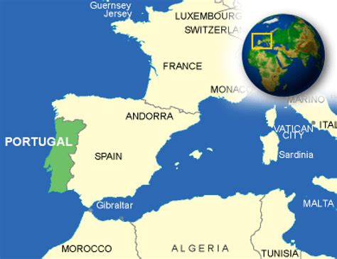 Map of Portugal. | - CountryReports