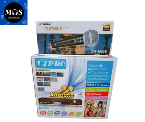 TJPRO DVD PLAYER For Karaoke With Free Wired Microphone Lazada PH