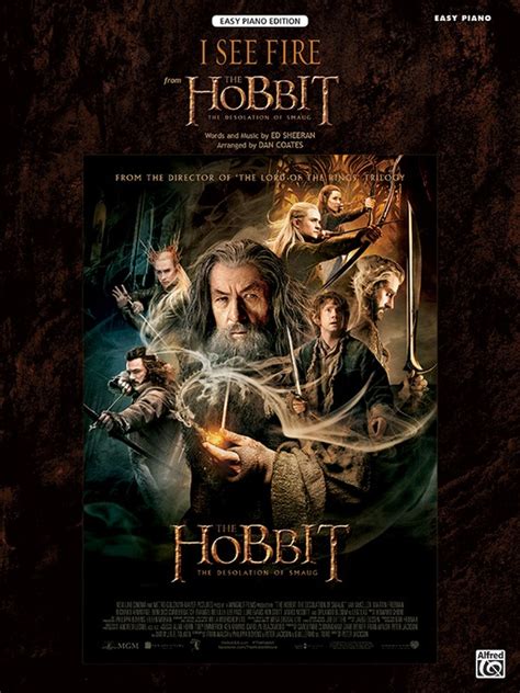 I See Fire From The Hobbit The Desolation Of Smaug Piano Sheet Ed