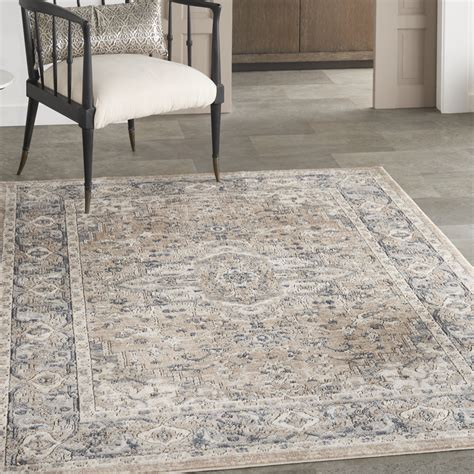 Nourison Concerto French Country Beige Grey 5 3 X 7 3 Area Rug 5x7