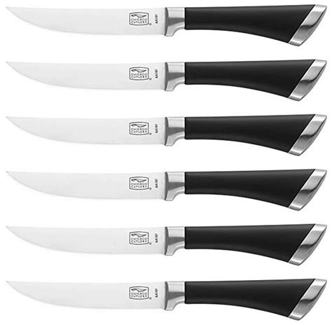 Chicago Cutlery Fusion Steak Knife Set 6 Pieces Black Only 2449