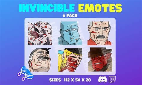 INVINCIBLE Emote Pack INSTANT DOWNLOAD Omni Man nolan Grayson ...