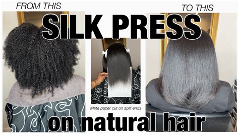 Come With Me To Get My First Silk Press 💇🏾‍♀️ No Heat Damage Youtube