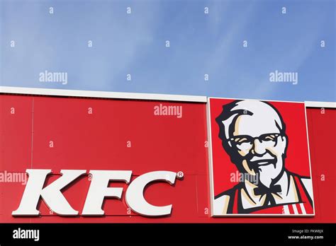 KFC logo on a wall Stock Photo - Alamy