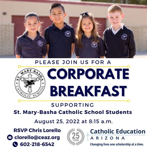 St. Mary-Basha School Corporate Breakfast - The Catholic Sun