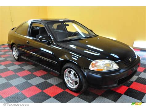 Granada Black Pearl Metallic Honda Civic Ex Coupe Photo