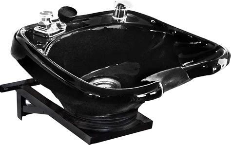 Black Ceramic Wall Mounted Tilt Shampoo Bowl Tlc B33 Wt