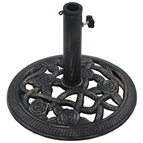 Socle De Parasol Noir Et Bronze 9 Kg 40 Cm Fonte SURENHAP J11700