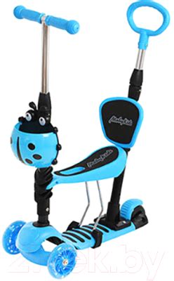 Moby Kids Божья коровка 3 в 1 / 641408 (синий) Самокат детский купить в ...