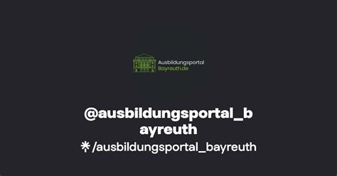 Ausbildungsportal Bayreuth Instagram Facebook TikTok Linktree