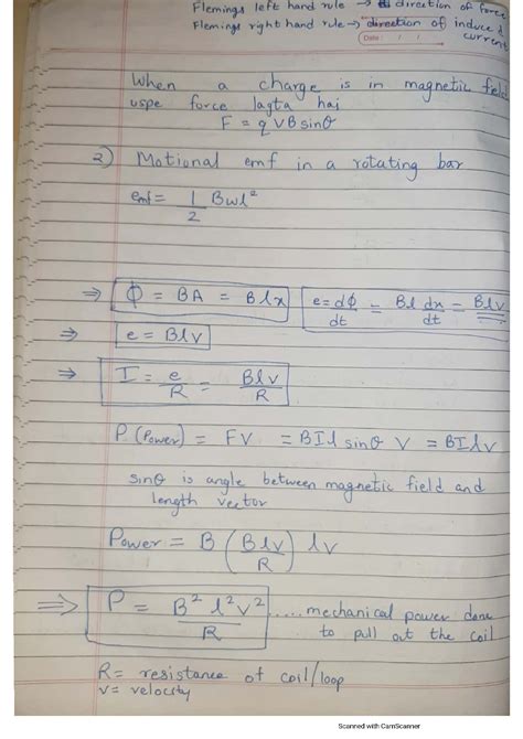 SOLUTION: Physics electromagnetic induction formula - Studypool