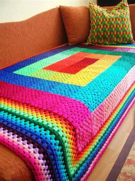 Mantas A Crochet Coloridas Que Podr S Utilizar Para Decorar