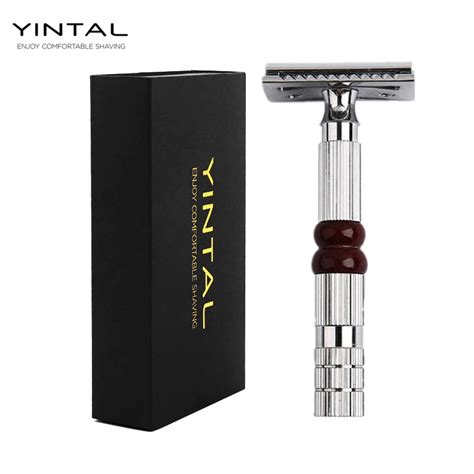 Yintal New 1 Razor 10 Blades Classic Men Razors For Shaving Safety Razor Manual Double Edge