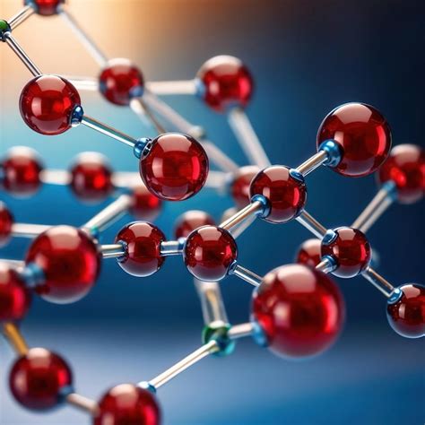 Premium Photo | Model of molecular structure chemistry representation ...