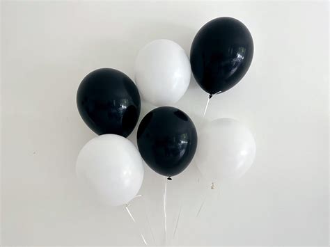 Black and White Balloons Set of 6 – Swanky Party Box