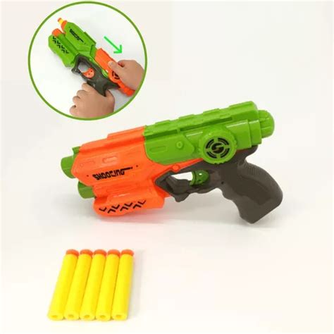 Arma De Brinquedo Tipo Nerf Revolver Lan A Dardos Dardos