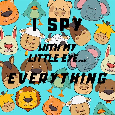 I Spy With My Little Eye Everything: A Fun Guessing Game Book For 2-7 ...