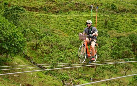 Bicycle Zipline La Vallée des Couleurs Nature Park