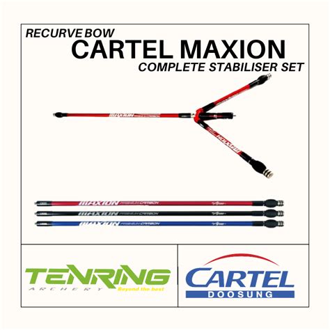 Cartel Maxion Complete Stabiliser Set Recurve Bow Tenring Archery