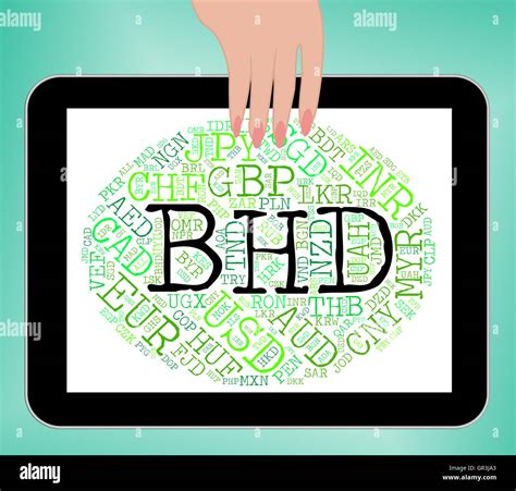 Bhd Currency Indicating Exchange Rate And Text Stock Photo - Alamy