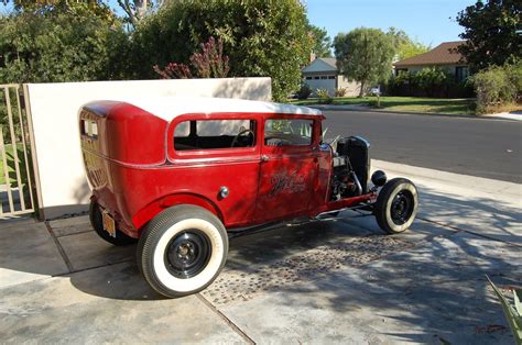 Restored Vintage Ford Model A Sedan Hot Rod W Dash No Hot Sex