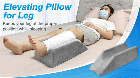 Leg Elevation Wedge Pillow Knee Foam For Sleeping Post Surgery Foot Leg