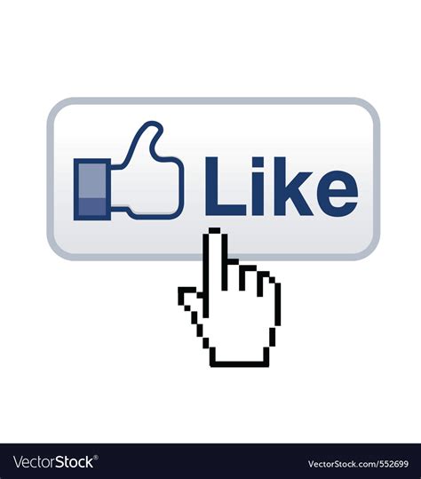 Like button Royalty Free Vector Image - VectorStock