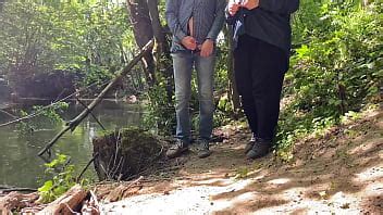 MILF Showed Her Fat Sexy Belly And Boobs While Jerking Me Off Outside XNXX