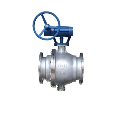 Wcb Stainless Steel Turbine Drive Bolted Body Flange End Fixed Ball