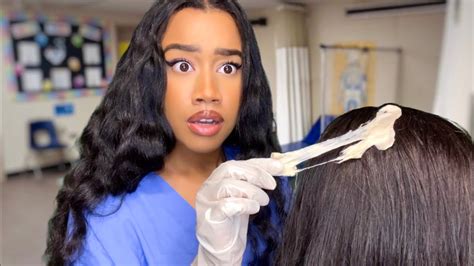 Asmr School Nurse Gets Gum Out Of Your Hair 👩🏽‍⚕️🤏🏽 Asmr School Nurse Role Play Youtube