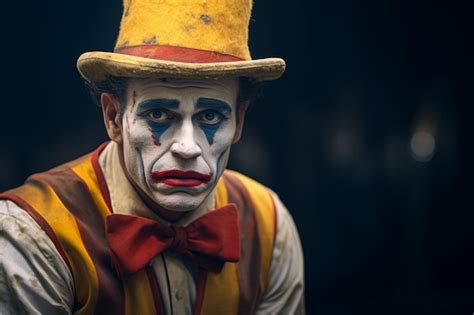 Premium Photo Sad Clown Exhausted Circus Jester Joker Emotions