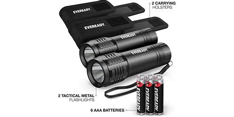 Eveready Black Led Tactical Flashlights