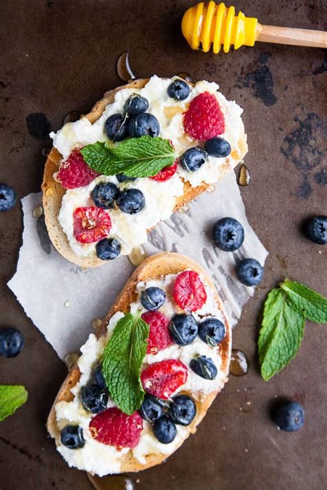 Honeyed Ricotta Toast With Berries Breakfast For Dinner