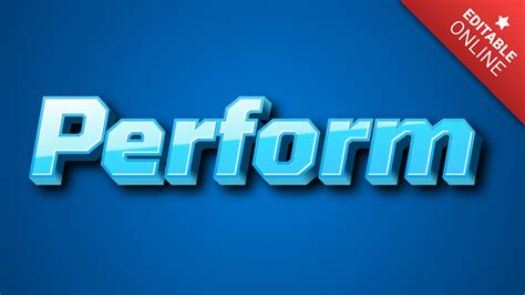 Perform | Text Effect Generator | TextStudio